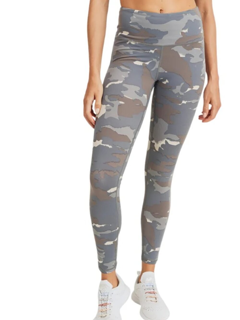 MONO B CAMO PRINT HIGH-WAISTED LEGGINGS APH3005 NWT Blue Brown Grey